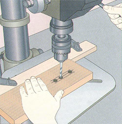 properly drill dovetails or mortise and tenon joints